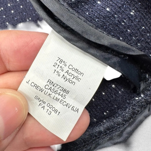 J. Crew Boucle Tweed Zip Peplum Jacket Blazer - Picture 11 of 15
